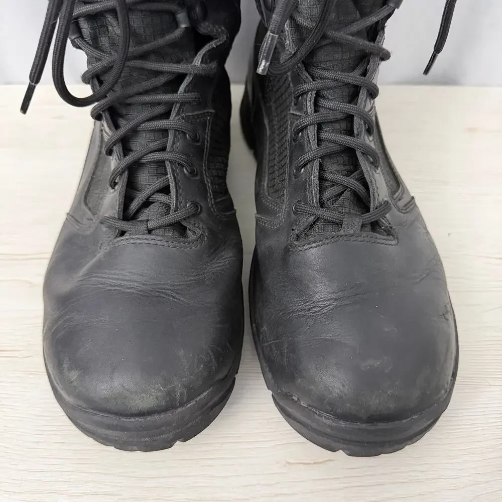 Danner Lookout Side Zip 8in Boots Mens Size 10 Black Tactical Work Police